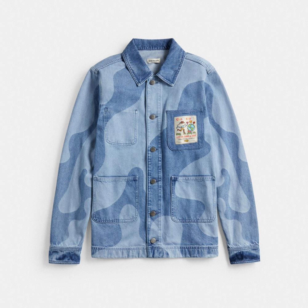 Denim Jacket Wavy Wash