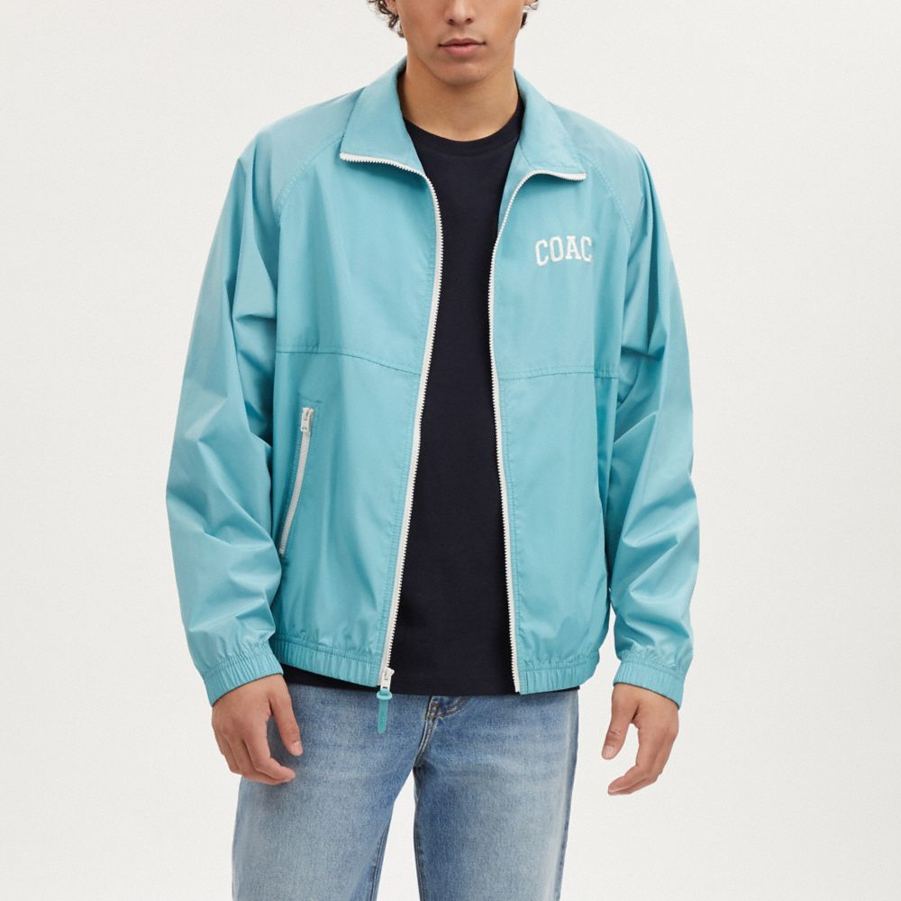 COACH®,TRACK JACKET,Faded Blue,Scale View