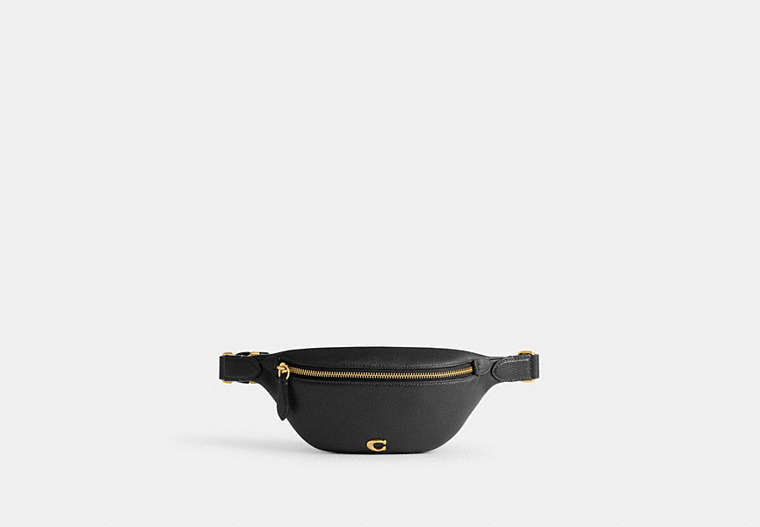 COACH®,ESSENTIAL BELT BAG,Brass/Black,Front View