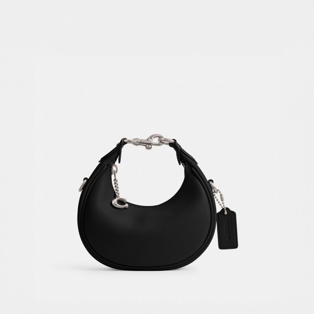 COACH®,JONIE BAG,Glovetanned Leather,Mini,Silver/Black,Front View