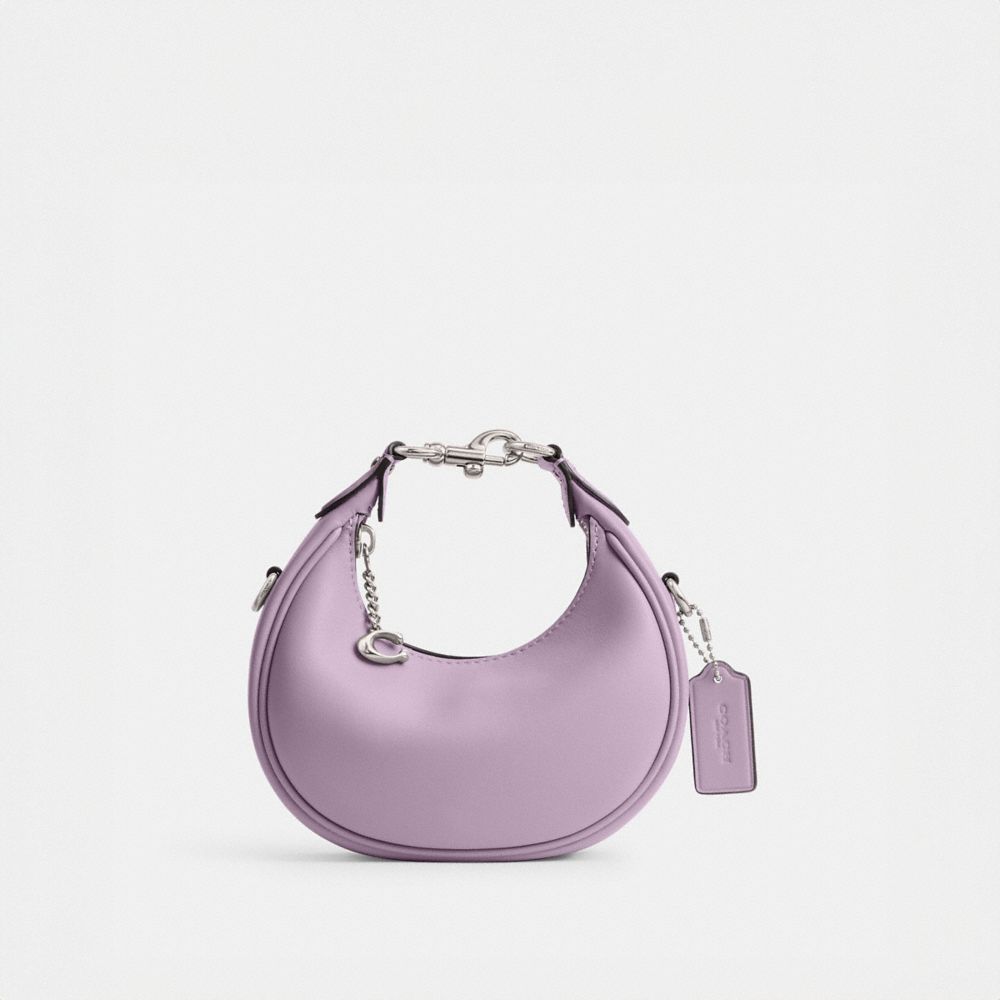 COACH®,JONIE BAG,Glovetanned Leather,Silver/Soft Purple,Front View