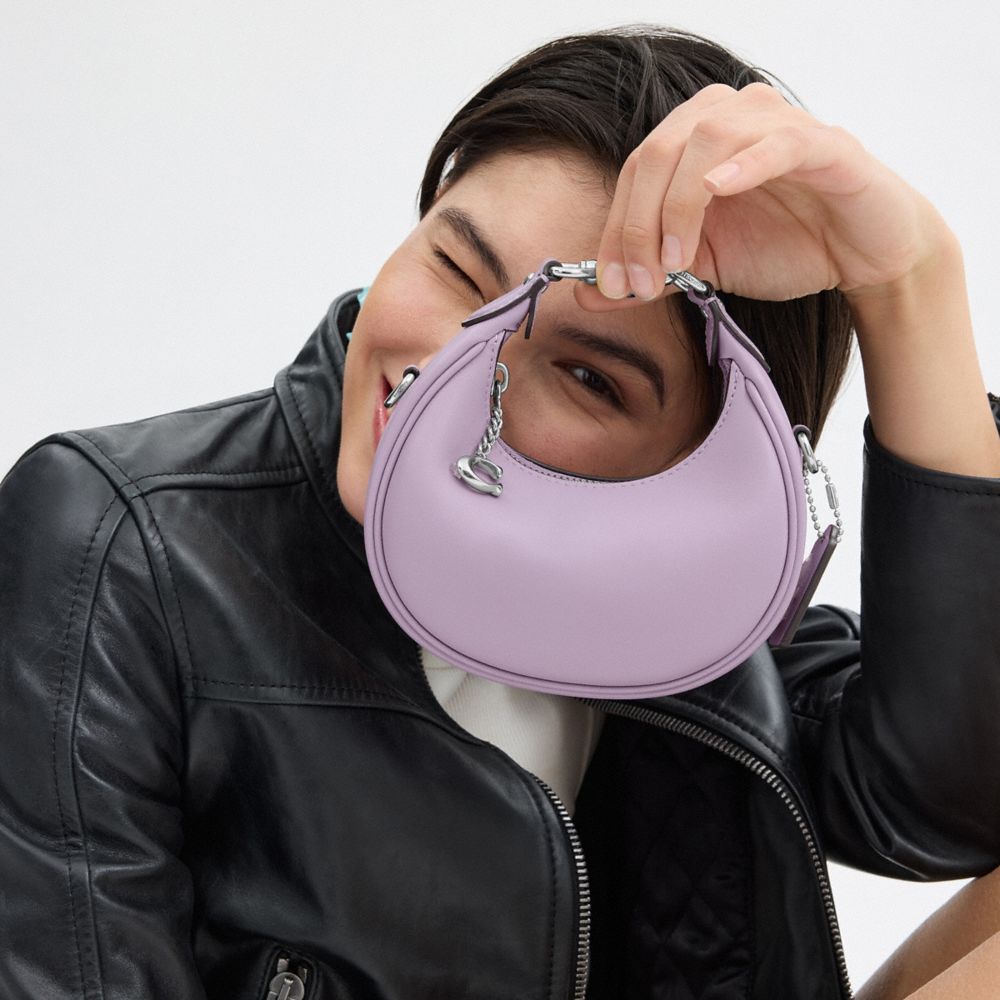 COACH®,SAC JONIE,Cuir lisse,Argent/Pourpre doux,Detail View