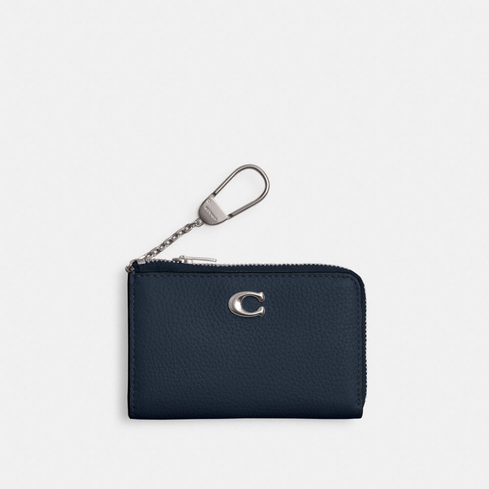 COACH®,エッセンシャル Lジップ キー ケース,キーケース,ﾀﾞｰｸ ﾈｲﾋﾞｰ