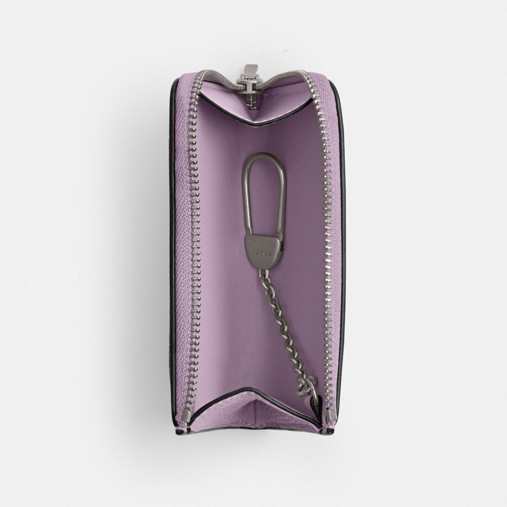COACH®,Essential L-Zip Key Case,,Inside View,Top View