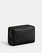COACH®,ESSENTIAL COSMETIC POUCH,Mini,Brass/Black,Angle View