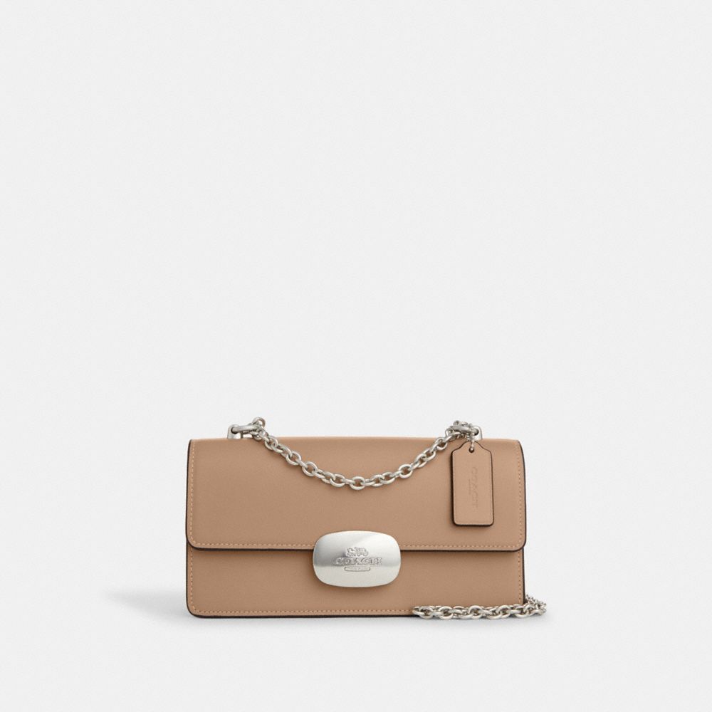 Taupe Front Flap Top Handle Crossbody Bag - CHARLES & KEITH US
