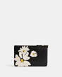 COACH®,SMALL WRISTLET WITH FLORAL PRINT,Brass/Black Multi,Back View