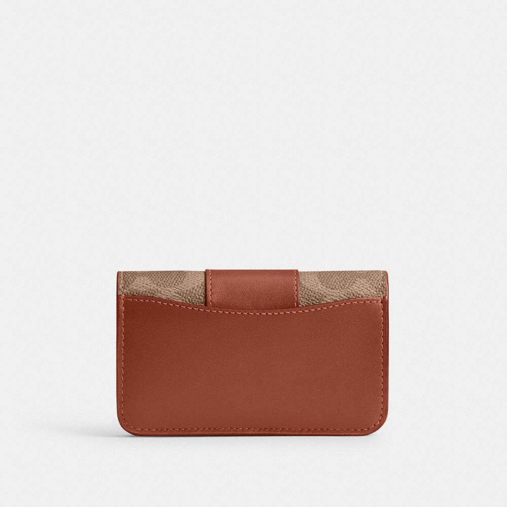 Coach Essential Slim Card Case In Signature Canvas In Multi