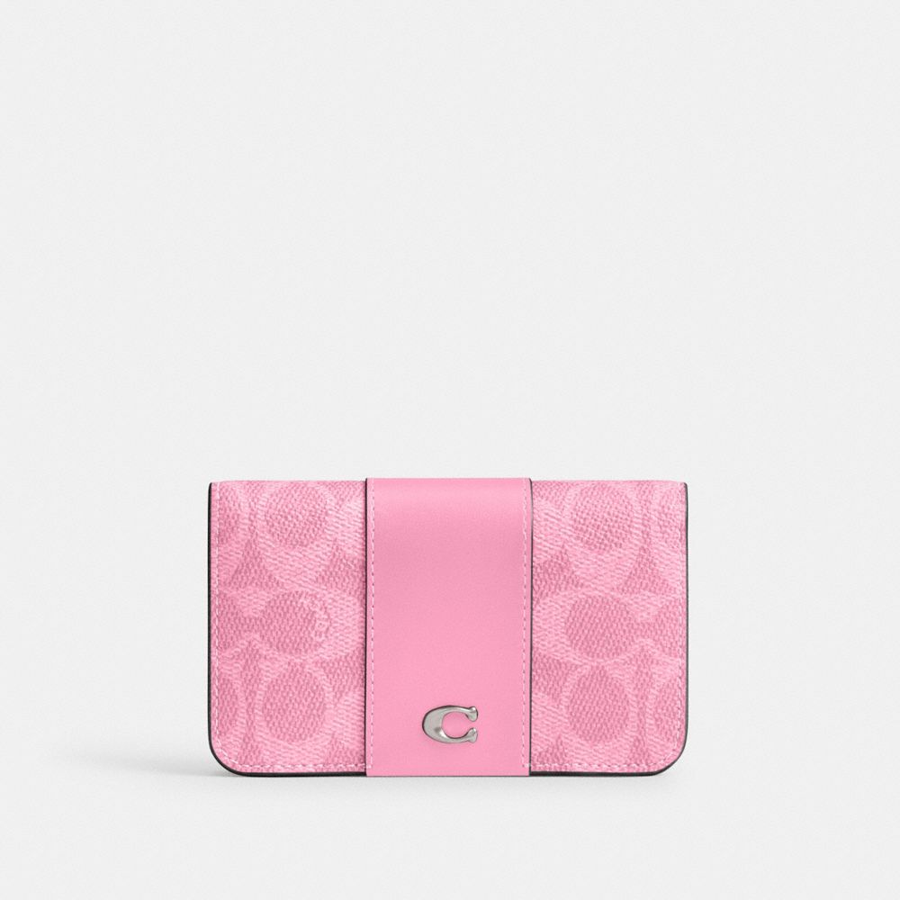 Coach Essential Slim Card Case In Signature Canvas