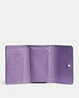COACH®,ESSENTIAL MEDIUM FLAP WALLET IN COLORBLOCK,Mini,Silver/Soft Purple Multi,Inside View,Top View