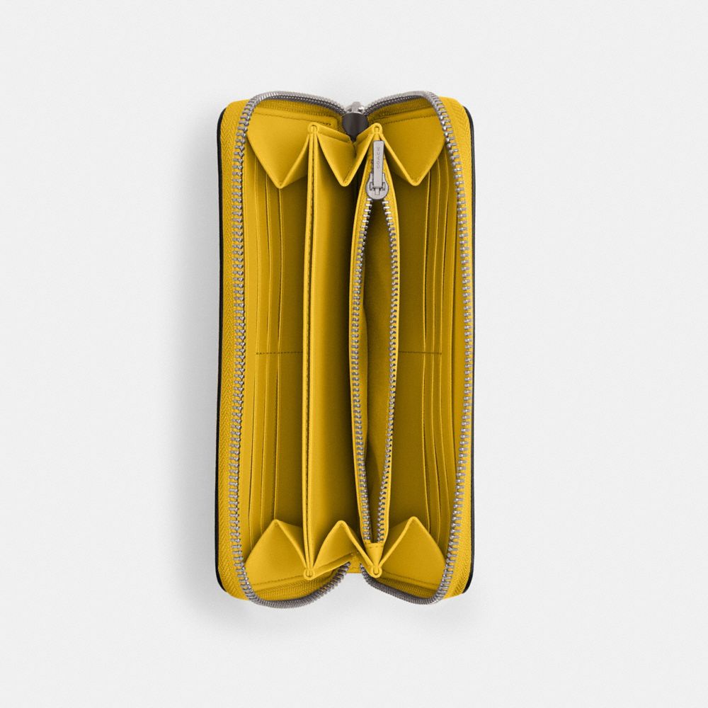 COACH®,アコーディオン ジップ ウォレット,長財布,ｶﾅﾘｰ