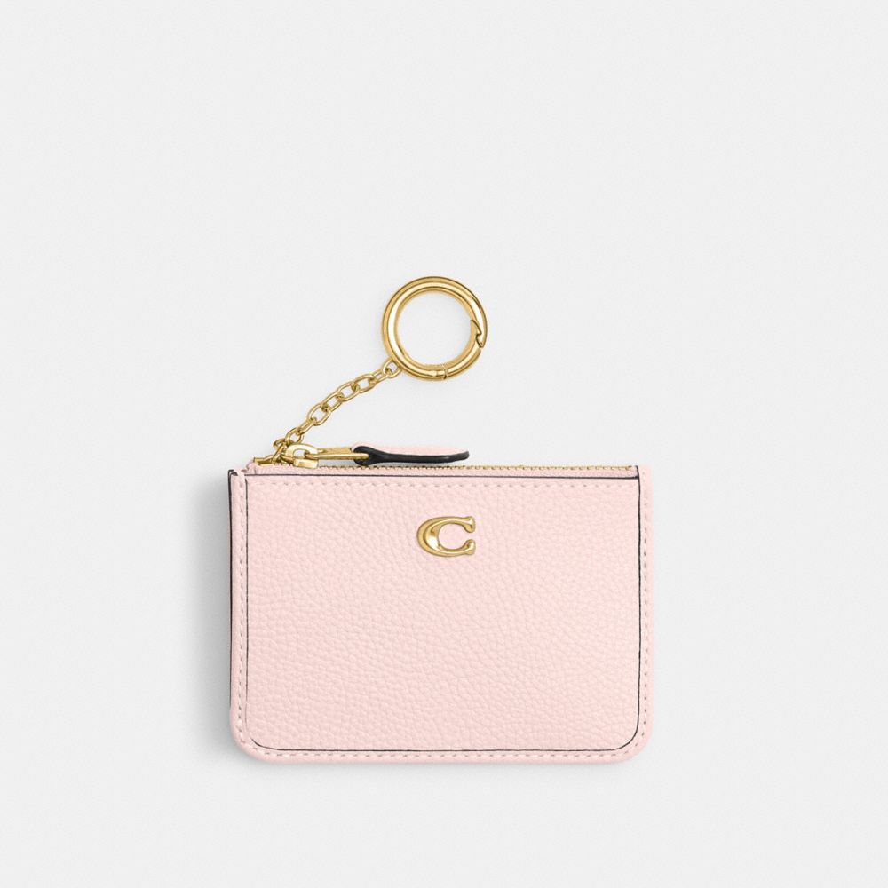 COACH®,ミニ スキニー ID ケース,カード ケース＆定期入れ＆名刺入れ,ﾌﾞﾗｽ/ﾌﾞﾗｯｼｭ