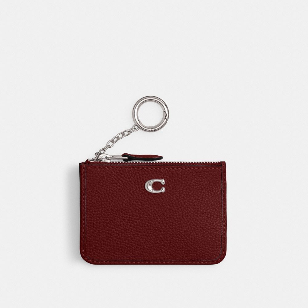 COACH®,ミニ スキニー ID ケース,カード ケース＆定期入れ＆名刺入れ,ﾀﾞｰｸ ﾙﾋﾞｰ