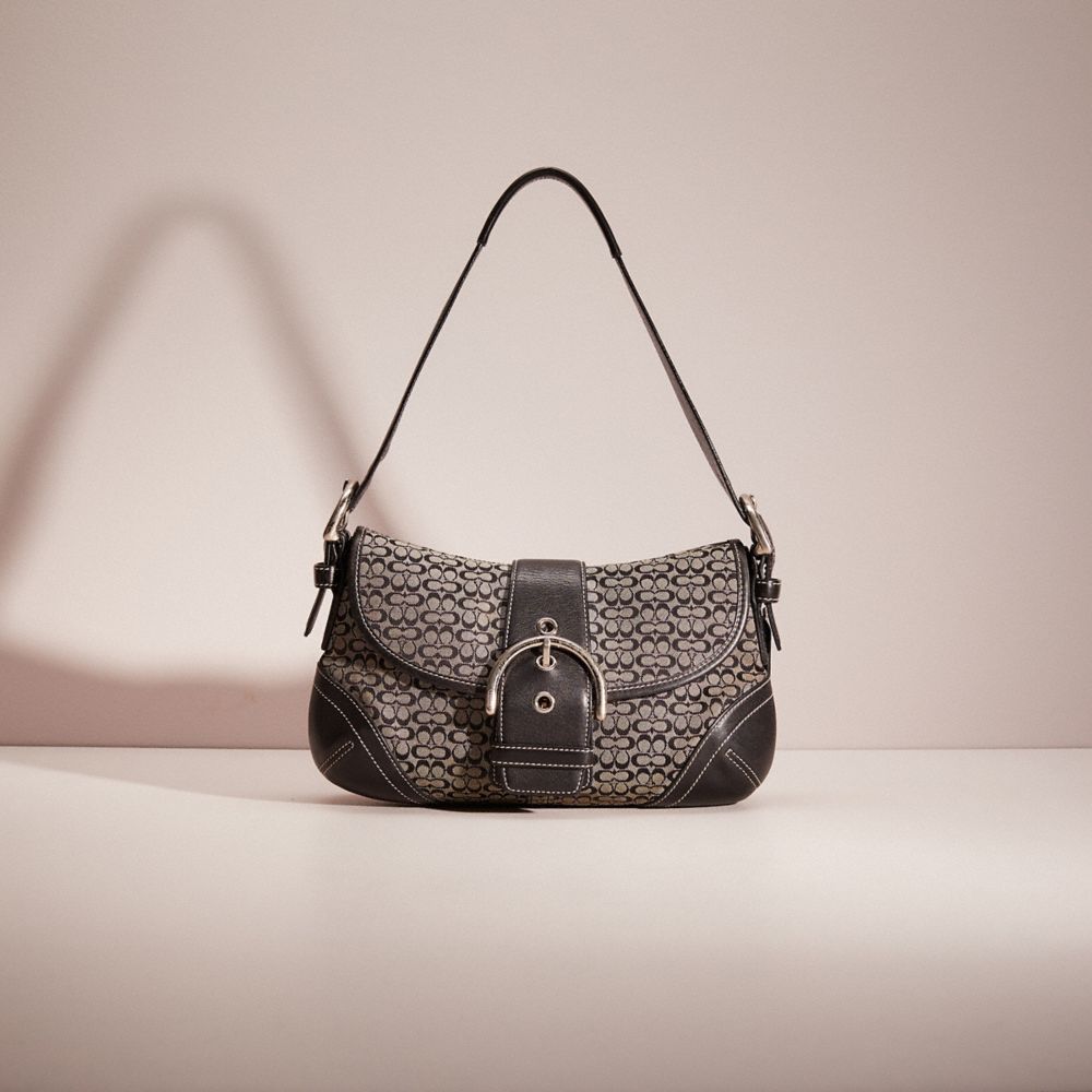 Restored Soho Flap Bag In Signature Jacquard