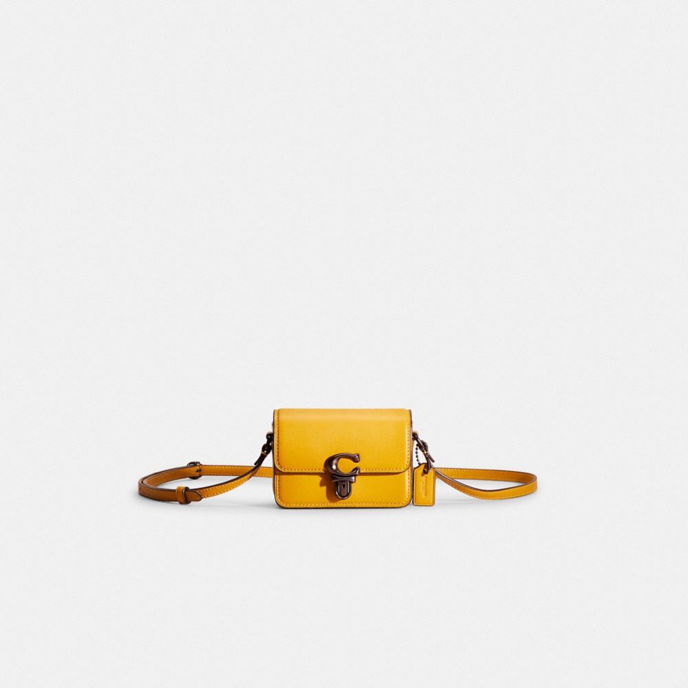 COACH ストゥディオ ショルダーバッグ レザー　ミニ　グラブタン　イエロー Restored Studio 12 | COACH®