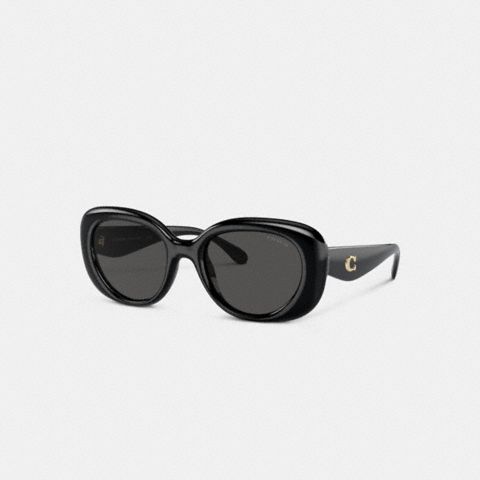 Coach C Hardware Round Sunglasses