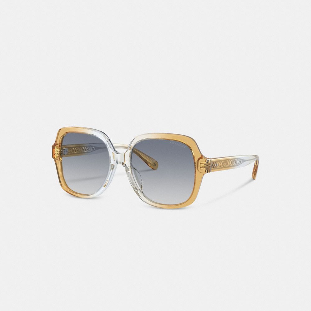 Embedded Wire Square Sunglasses