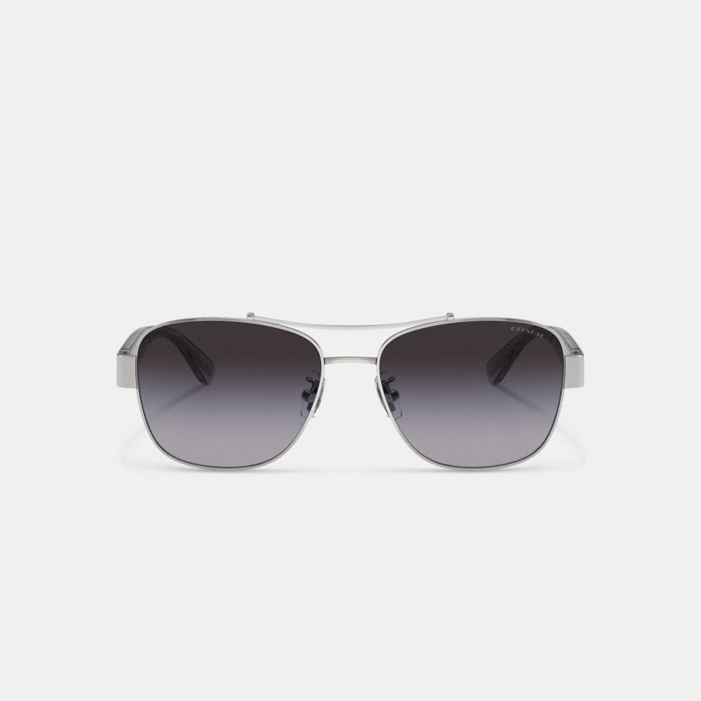 Coach Signature Ombré Narrow Pilot Sunglasses — фото 3