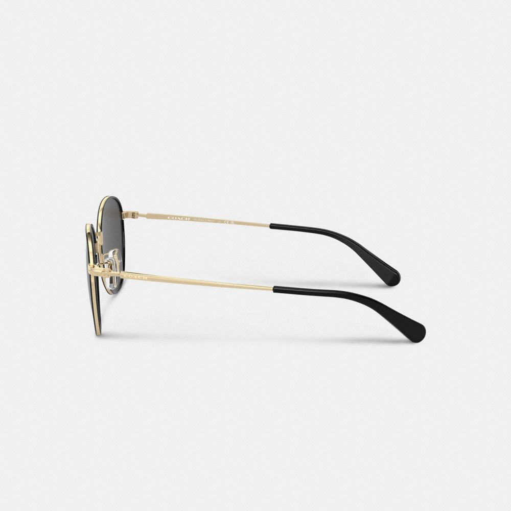 Coach Metal Windsor Round Sunglasses — фото 4