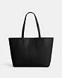 COACH®,NORTH TOTE 32,Large,Silver/Black,Back View