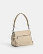 COACH®,SOFT TABBY SHOULDER BAG,Silver/Ivory,Angle View