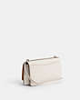 COACH®,BANDIT SHOULDER BAG,Refined Calf Leather,Mini,Silver/Chalk,Angle View