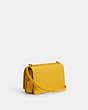 COACH®,BANDIT SHOULDER BAG,Refined Calf Leather,Mini,Silver/Canary,Angle View