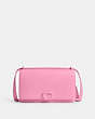 COACH®,BANDIT SHOULDER BAG,Refined Calf Leather,Mini,Silver/Vivid Pink,Front View