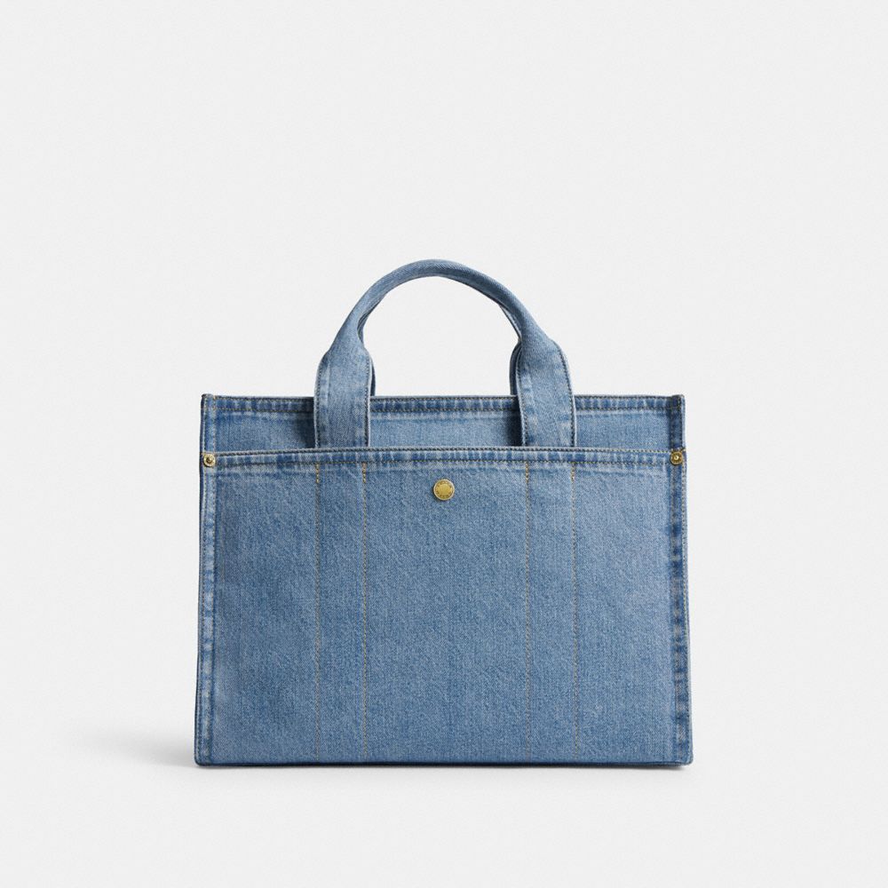 Shop Coach Cargo Tote In Blue