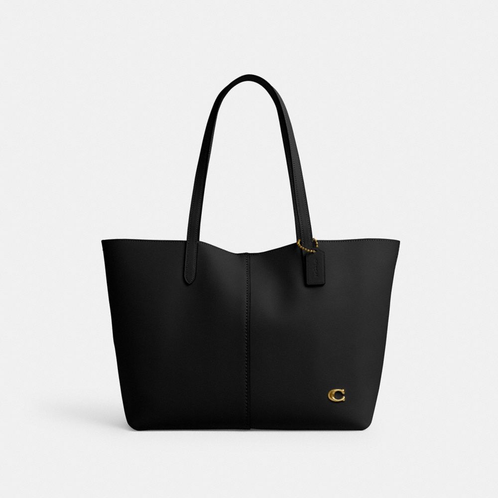 COACH®,NORTH TOTE 32,Large,Brass/Black,Front View