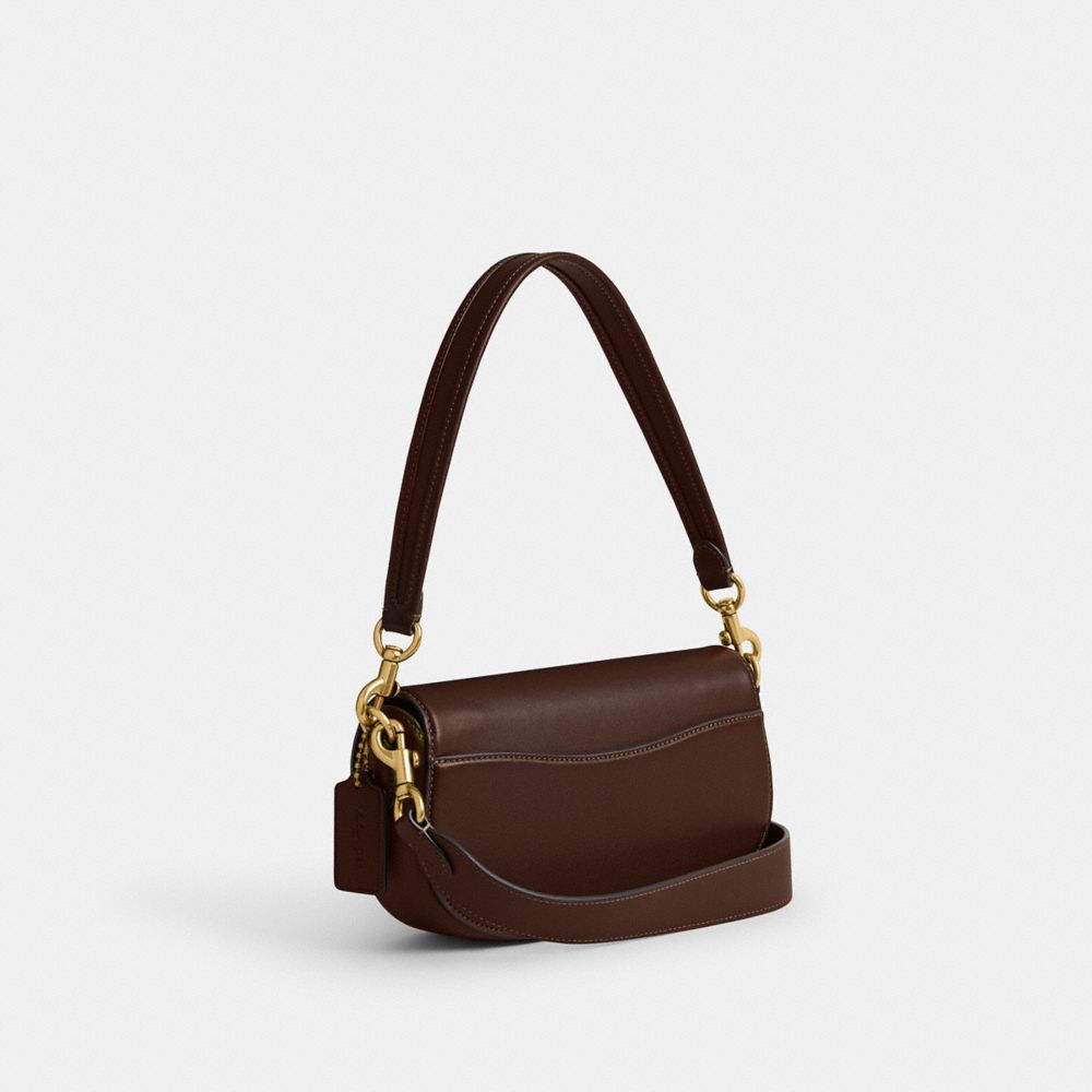 COACH®,Emmy Saddle Bag 23,Leather,Lining Lining Fabric Content,Shoulder Bag,Logo,Casual,,Angle View