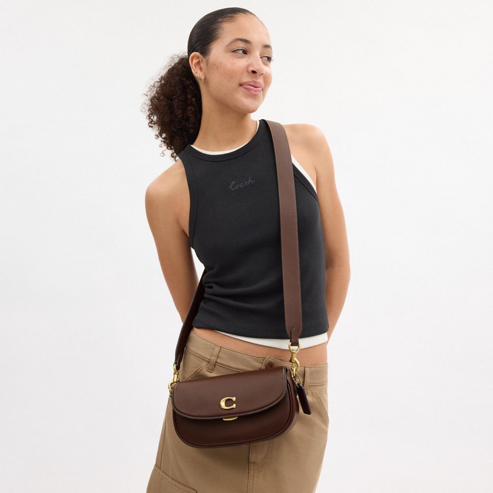 Shop Coach Emmy Satteltasche 23 In Brown