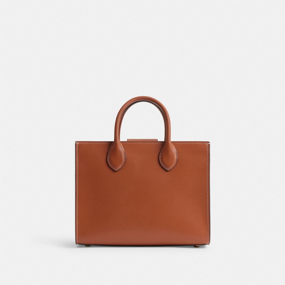 COACH®,Ace Tote Bag 26,Leather,Tote,No Embellishment,Work,,Back View