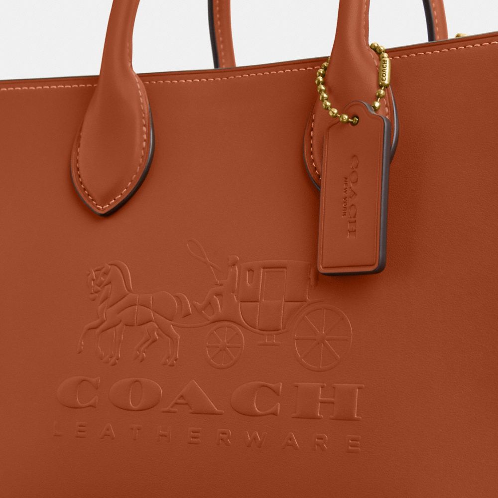 COACH®,Ace Tote Bag 26,Leather,Tote,No Embellishment,Work,,Closer View