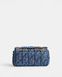 COACH®,TABBY SHOULDER BAG 20 WITH QUILTING,Denim,Small,Brass/Indigo,Back View