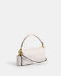 COACH®,PILLOW TABBY SHOULDER BAG 20,Nappa leather,Mini,Brass/Chalk,Angle View