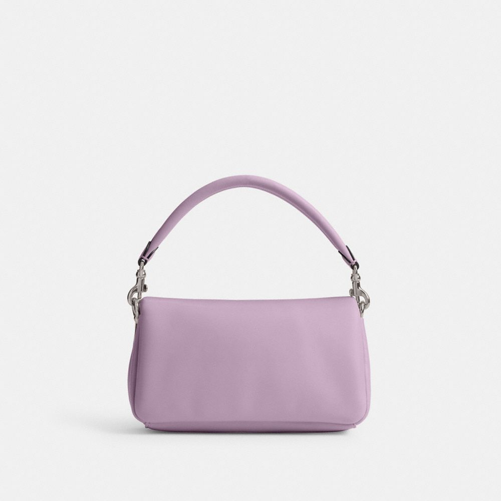 COACH®,PORTÉ-ÉPAULE PILLOW TABBY 20,Cuir nappa,Argent/Pourpre doux,Back View