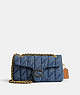 COACH®,TABBY SHOULDER BAG 26 WITH QUILTING,Nappa leather,Medium,Brass/Indigo,Front View