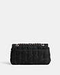 COACH®,TABBY SHOULDER BAG 26 WITH QUILTING,Denim,Medium,Silver/Black,Back View