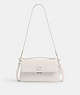 COACH®,JUNO BAG,Glovetanned Leather,Silver/Chalk,Front View