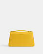 COACH®,JUNO BAG,Glovetanned Leather,Silver/Canary,Back View