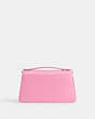 COACH®,JUNO BAG,Glovetanned Leather,Silver/Vivid Pink,Back View