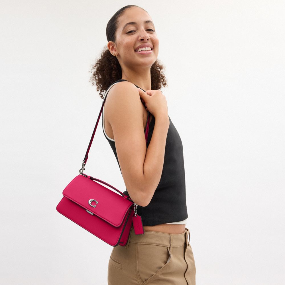 COACH®,Juno Bag,Leather,Shoulder Bag,Logo,Embossed,Casual,,Detail View