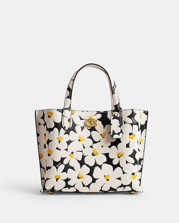 Willow Tote Bag 24 With Floral Print