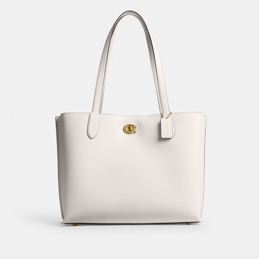 Coach white leather bag online