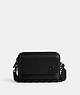 COACH®,CHARTER FLAP CROSSBODY 24,Small,Black,Front View