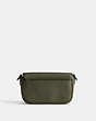 COACH®,CHARTER FLAP CROSSBODY 18,Glovetanned Leather,Mini,Army Green,Back View