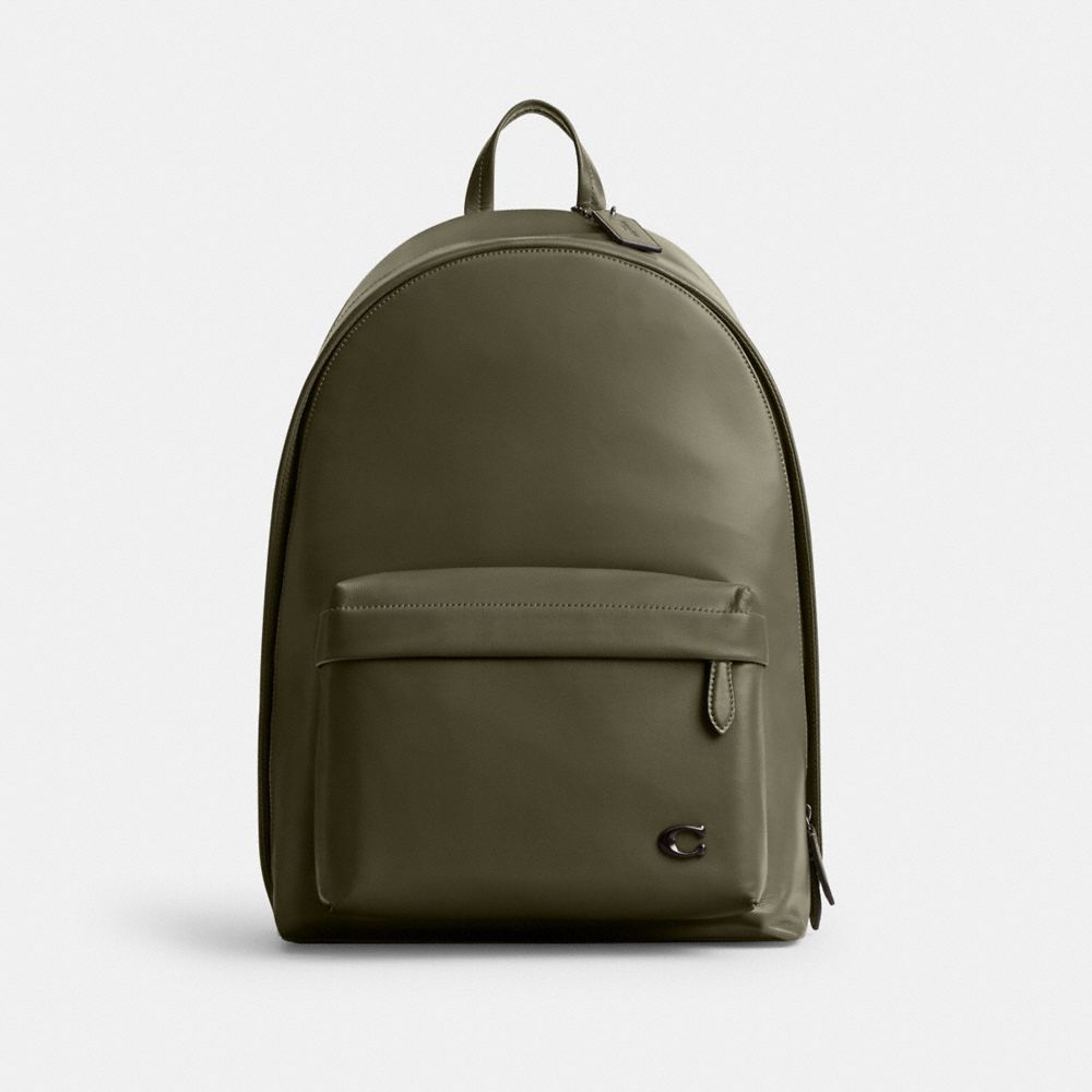 COACH®,HALL BACKPACK,Large,Army Green,Front View