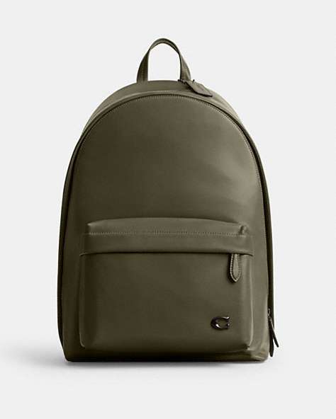 COACH®,HALL BACKPACK,Large,Army Green,Front View