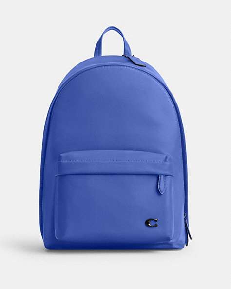 COACH®,HALL BACKPACK,Large,Blueberry,Front View